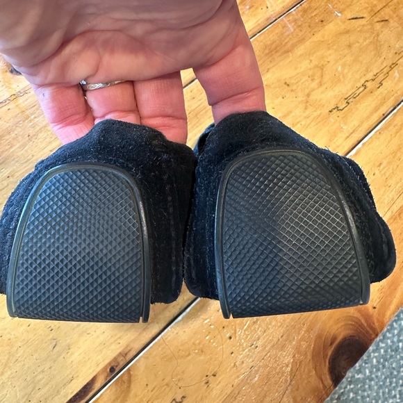 Cole Haan Black Suede Driving Shoes D40907 Women’s size 8 1/2B - Picture 4 of 9